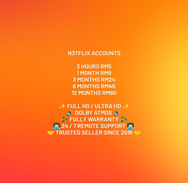 N3TFLIX SHARED 1 MONTH